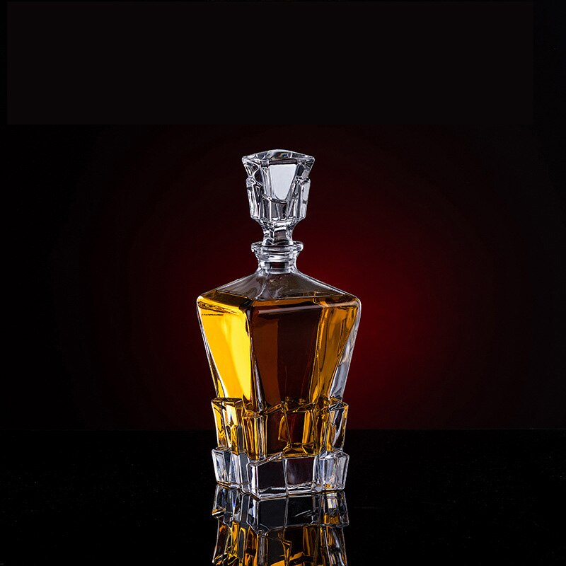 Rock Shape Crystal Whisky decanter Wine Bottle Liquor Jug Container Aeration Party Bar Set