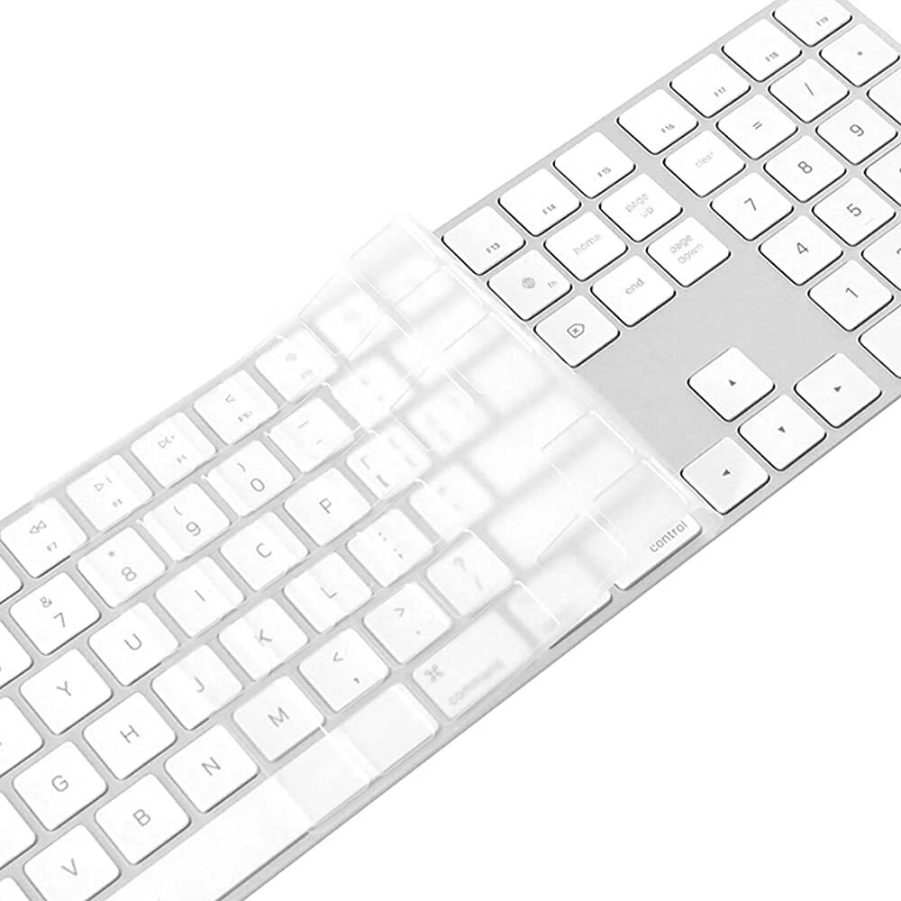 TPU Keyboard Skin Cover For Apple iMac 24 inch M1 Chip US EU EURO Magic Keyboard Numeric Keypad and Touch ID Model A2520