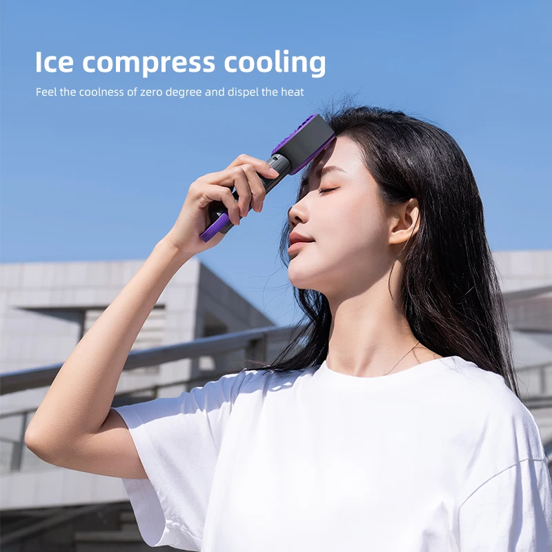 draagbare draagbare ventilator, 100 windsnelheden, verstelbare koeling, mini-turboventilator, langdurige hoge snelheid, koud kompresventilator