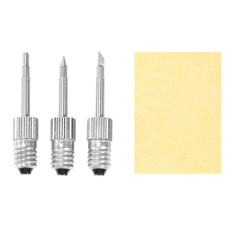 3Pcs Brass Soldering Tips USB Soldering Iron Head Welding Soldering Tips For E10 Interface Soldering Stations: Default Title