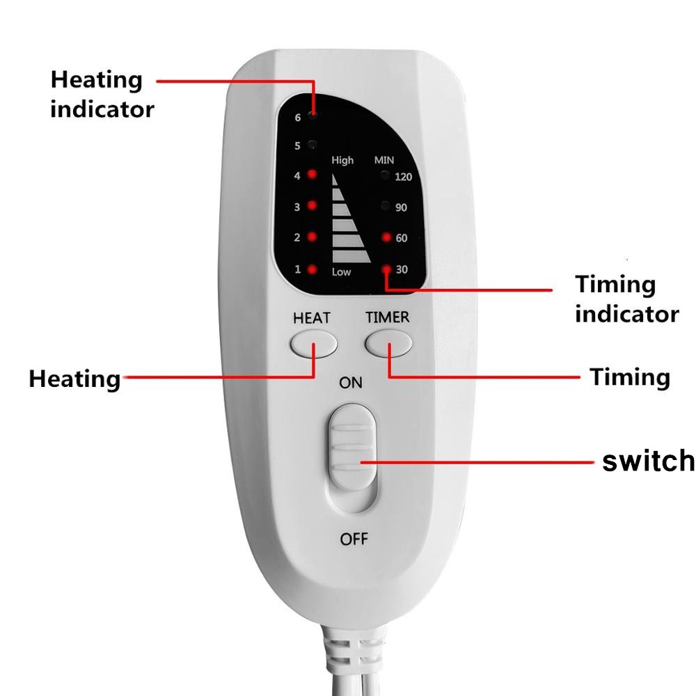 Elektrische Verwarming Pad Fysiotherapie Verwarming Pad Terug Therapie Pad Kleine Elektrische Deken 110/220V Eu/Us/au/Uk Plug Ectric Deken