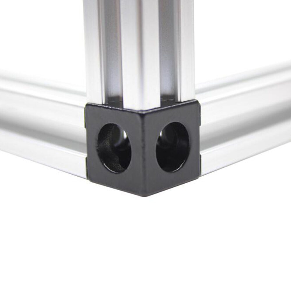 Aluminiumsblokk terning prisme kobling hjulregulator hjørne v-spor treveis kobling 90 gradere vinkel