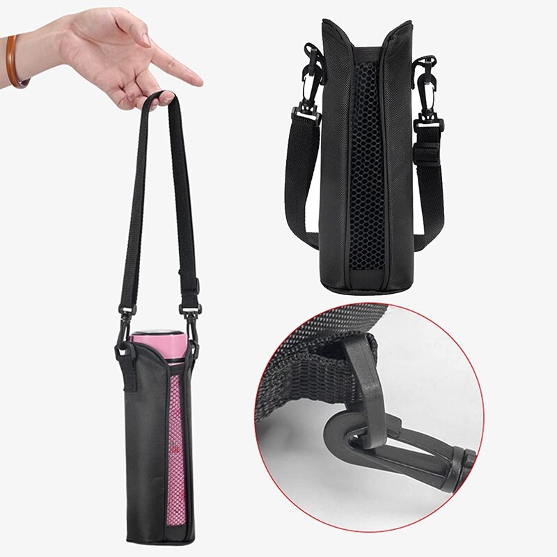 Borsa portabottiglie, tracolla regolabile per portabottiglie, borsa termica custodia per bottiglia per attività all'aperto quotidiane