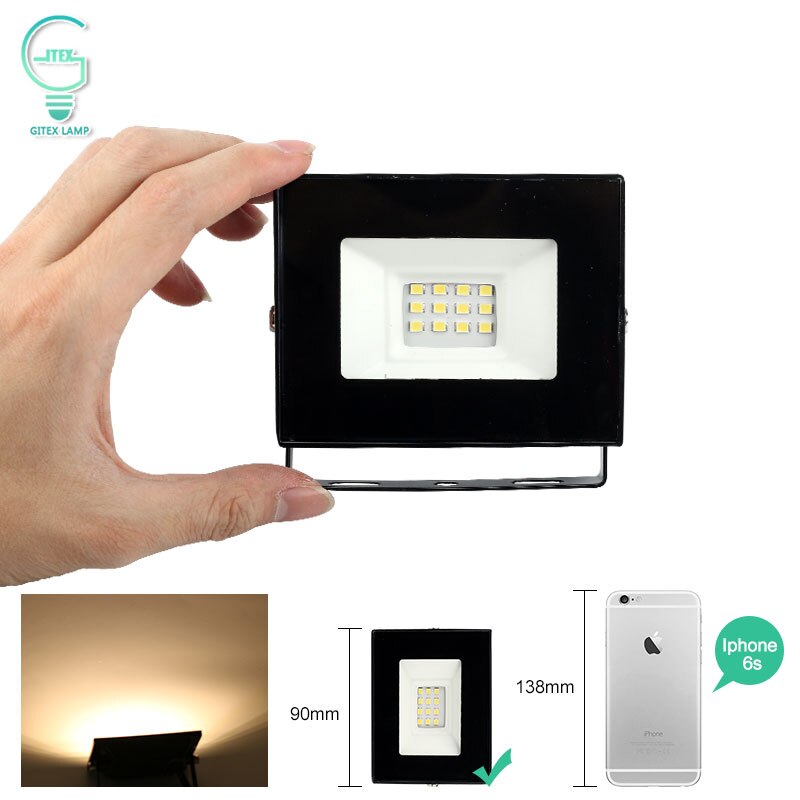 10W Mini LED Flood Light 220V 240V IP65 Waterproof LED Floodlight Outdoor Reflector Spotlight Cold White Warm White LED Lighting