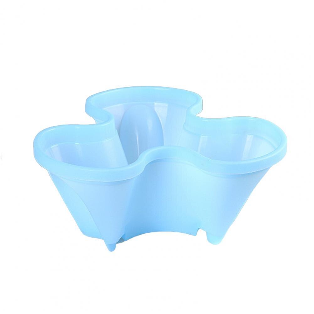 Stackable Flower Pot Non-slip Wide Application Plastic Sturdy Vertical Assorted Space-saving Planter Household Supplies: Blue