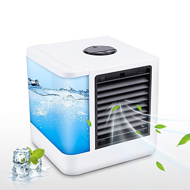 Mini luftkonditionering kylare fläktar usb luftfuktare renare luftkonditionering bärbar 7 färger led ljus luftkonditioneringsfläkt