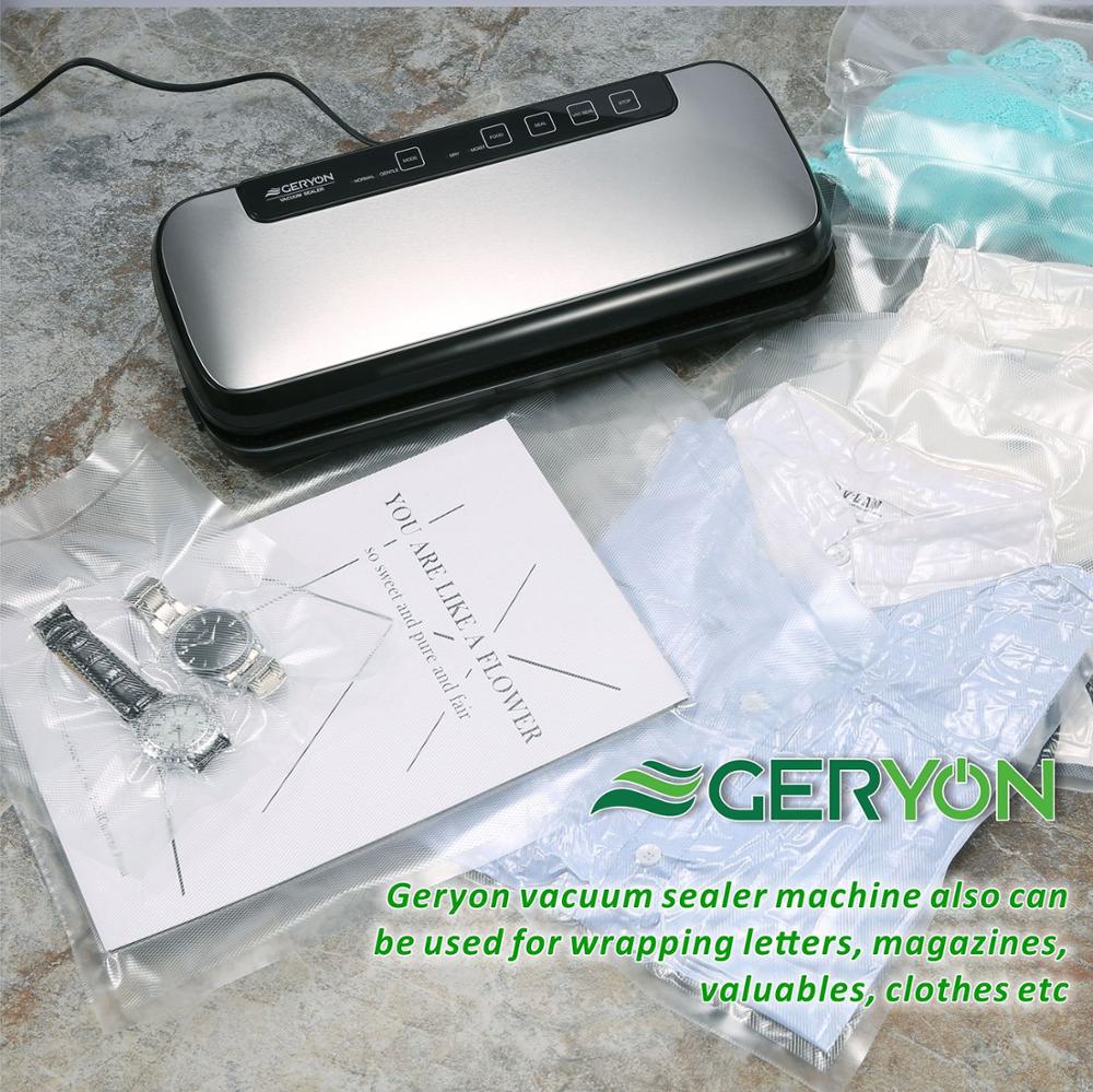GERYON – Machine à sceller les aliments Sous Vide, rouleaux de sacs, scelleuse de repas, stockage au congélateur et cuisson Sous Vide