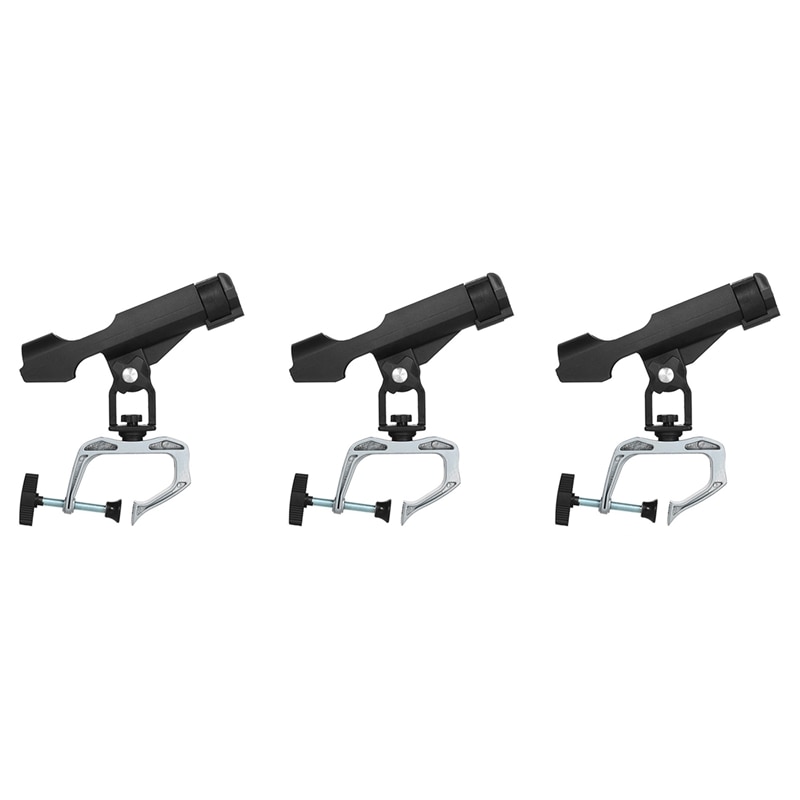 Fishing Rod Holder Folding Holder Clamp Opening 360 Degree Adjustable Rod Racks for Boat Fishing Rod Stand Bracket Rack: Default Title