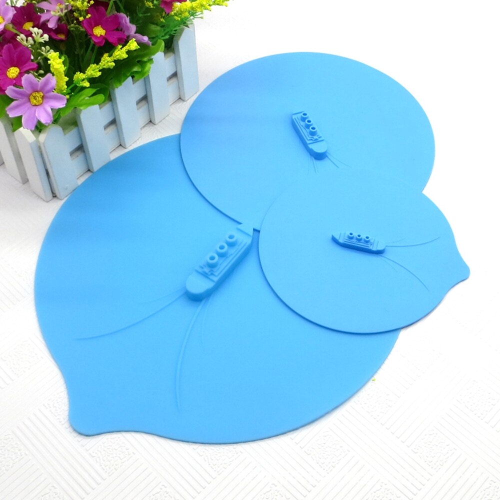 3Pcs/Set Silicone Steam Ship Pot Lids Pressure Cooker Seal Slicone Cover For Pan Silicone Spill Stopper Lid