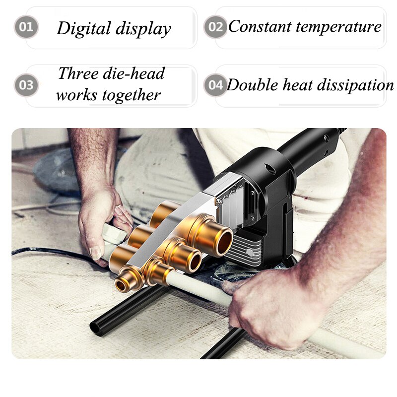 Household Tube Water Pipe Welded Welding Machine PPR Hydropower Engineering 220V Automatic Electric Welding Tools