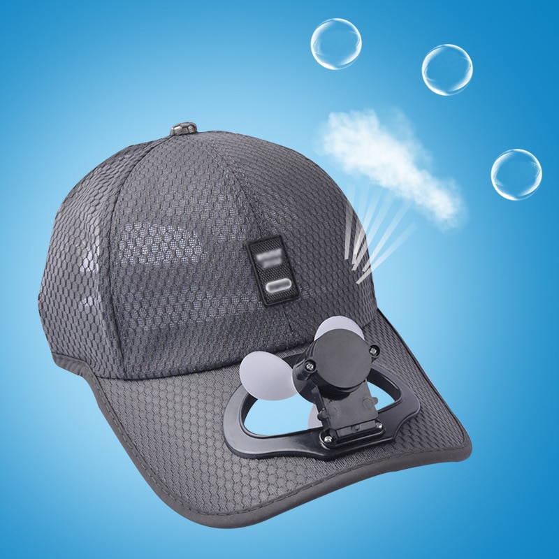 Zomer Fan Cooling Baseball Cap Hoed Usb Opladen Ademend Schaduw Zonnebrandcrème Hoed Vereist Vissen Zomer Sport Outdoor