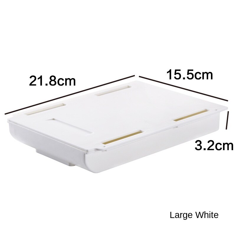 Desk Organizer Storage Box Free Punch Stationery Case Pencil Tray Pen Holder Office Stationery Desk Drawer Office Accessories: white big