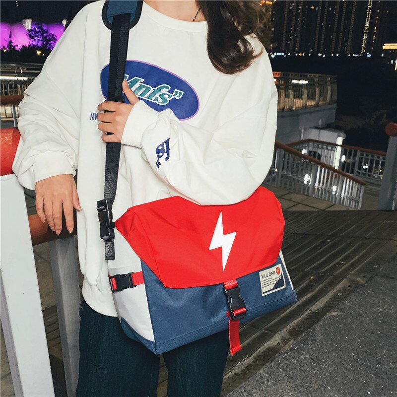 dame crossbody budbringer refleksvesker oxford vanntett rideveske fatle skulder reiseveske stor terrengsykkel sykkelveske