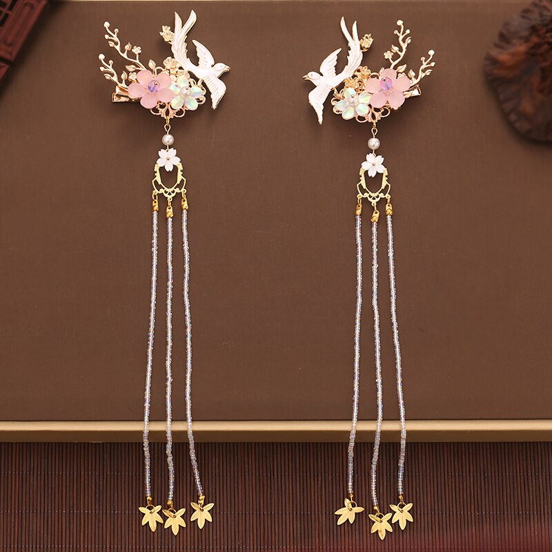 Han Chinese Kleding Accessoires Een Paar Hairclips Fringe Side Clip Haarspeld Antieke Haarspeld Hoofd Accessoires Oude Kostuum: 05