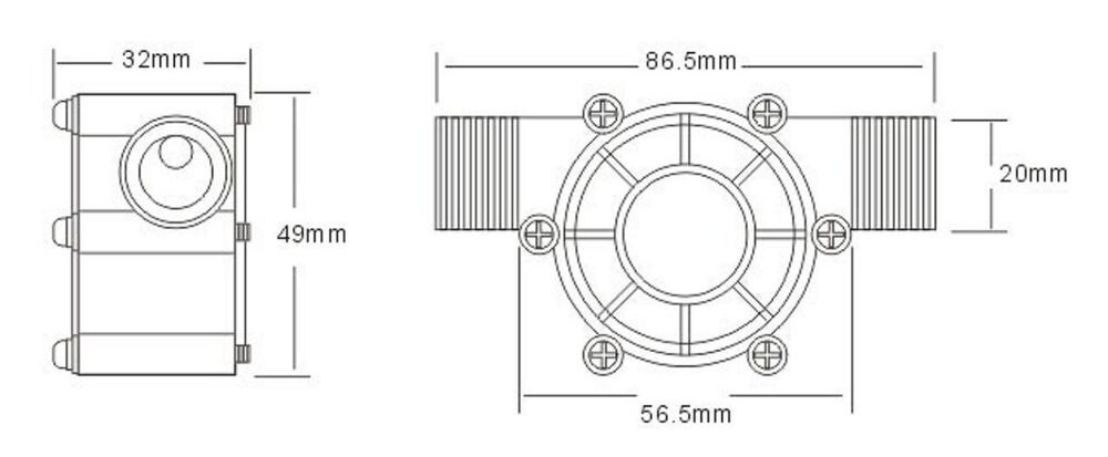 1 pcs 5 v mini gerador hidrelétrico gasoduto geradores hidráulicos