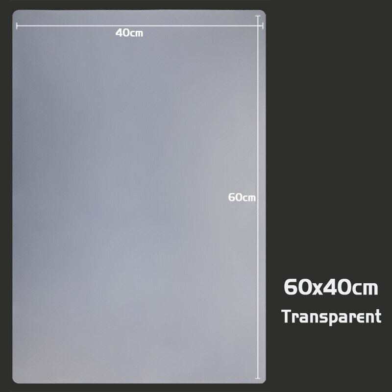 Mantel Individual de silicona para mesa de cocina, tapete Protector para mesa de comedor, 60x40: Transparent
