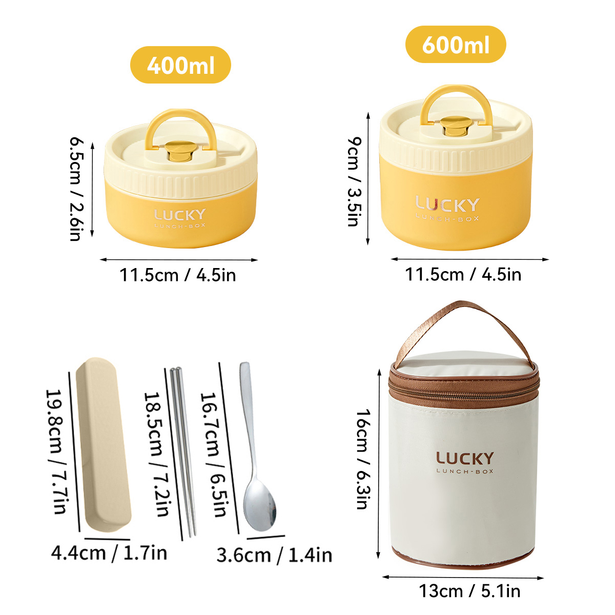 WORTHBUY Portable Thermal Lunch Box For Kid Student Leak-proof Bento Box Set 304 Stainless Steel Food Storage Container Heatable: Other