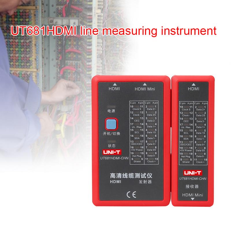 Ut681l hdmi kabel tester sporer lan auto nettverk ledet tester ethernet telefon bnc hdmi reparasjonsverktøy