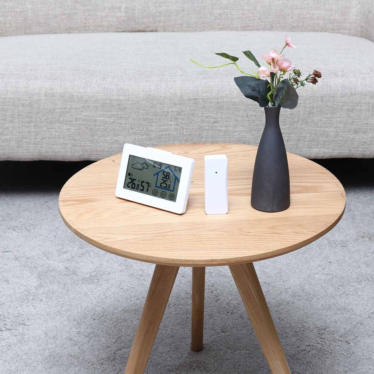 Digoo DG-TH8380 Touch Screen Smart Home Weerstation Dagelijks Klok Alarm Thermometer Hygrometer Temperatuur Vochtigheid Sensor