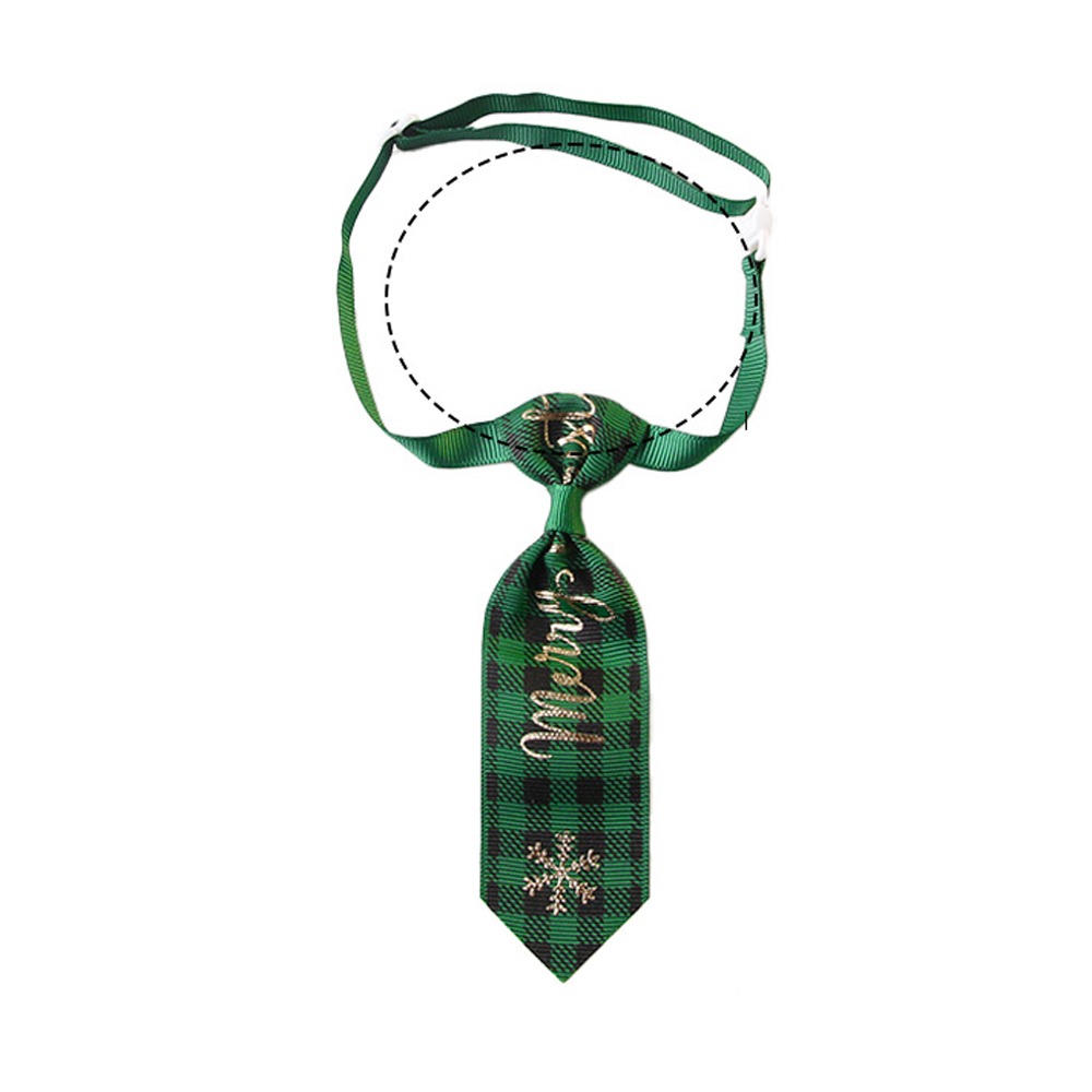Abbigliamento per animali domestici Simpatico cravatta natalizia per cani Papillon decorativo regolabile per cani Costume Papillon per animali domestici Collare Celebrazione natalizia: BIANCO
