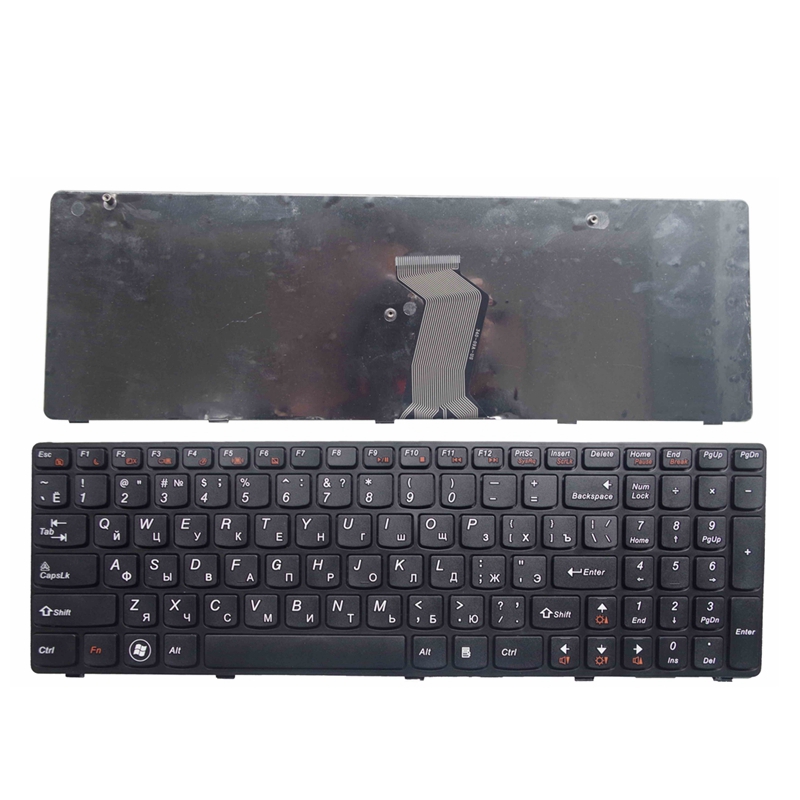 Clavier d'ordinateur portable russe pour LENOVO G580 Z580A G585 Z585 G590 Z580 MP-10A33SU-686CW RU ordinateur portable remplacer par le cadre