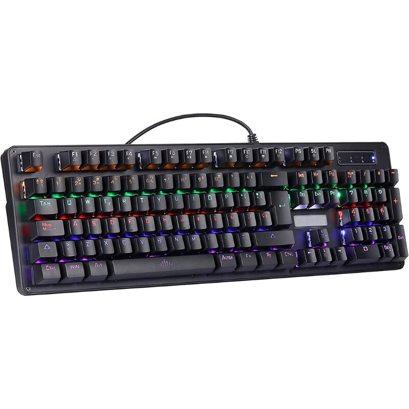 NK Onyx Gaming Pack V2 - Teclado Mecánico RGB Gamers PC + Ratón Gaming Programable (6400 DPI - 5 Botones) Anti-Ghosting, PC/MAC