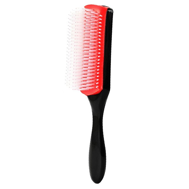 Brosse Cheveux Boucles Femme 9 Rows Curly Hair Brush Denman Detangling Hair Brush Detangler Styling Comb Brosse Cheveux Afro: black