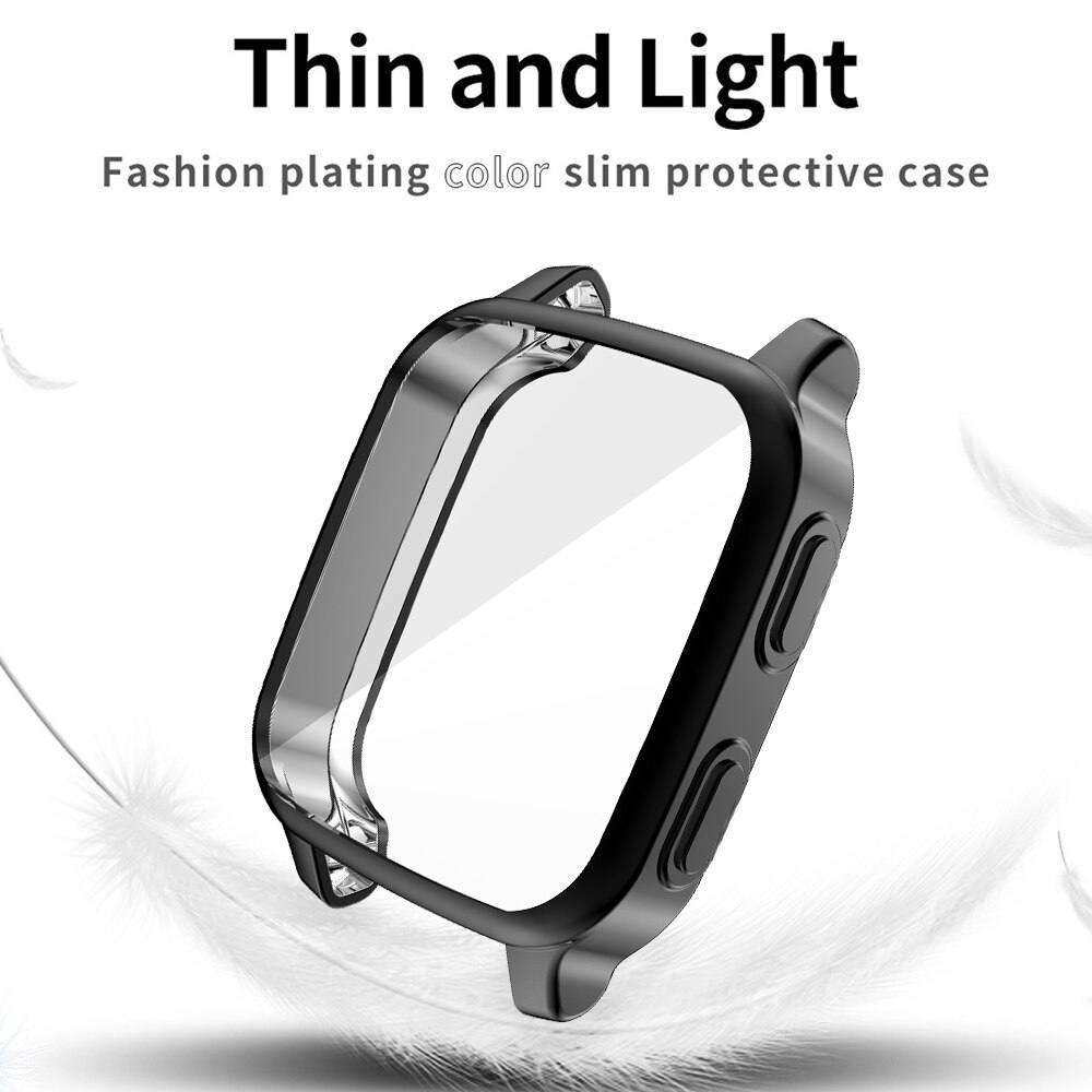 Flexible TPU Full Cover for Garmin Venu SQ Watch Case Screen Protector Scratch-resistant Shell Lightweight Bumper Accessories