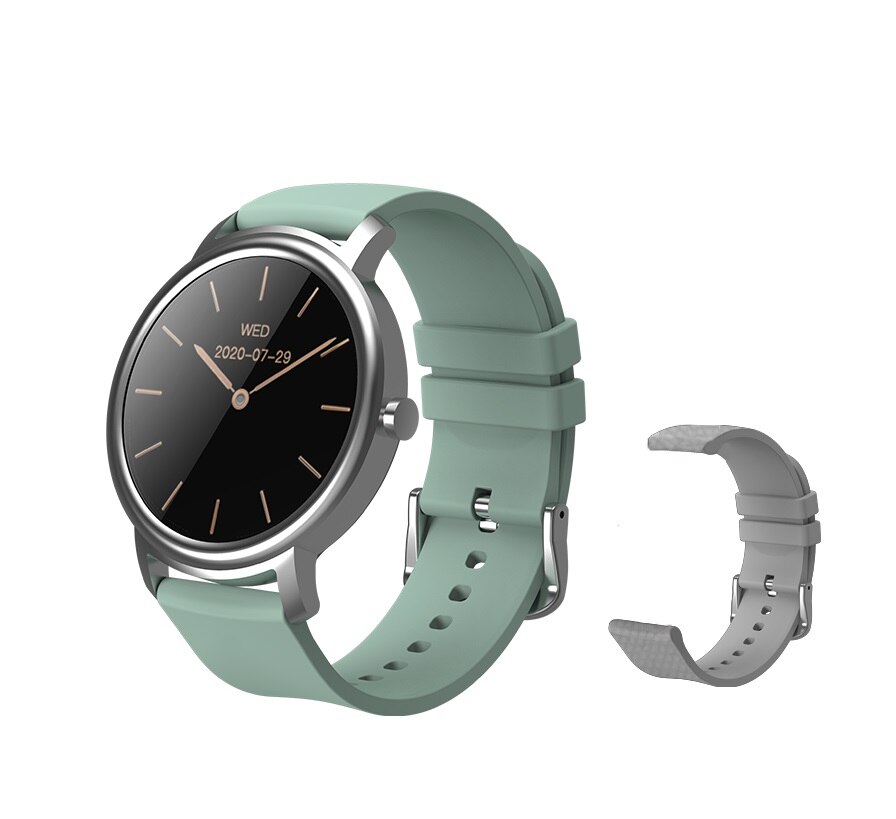 Mibro ar relógio inteligente android ios relógio de fitness ip68 à prova dip68 água bluetooth 5.0 monitor sono freqüência cardíaca rastreador smartwatch: Silver Add Grey