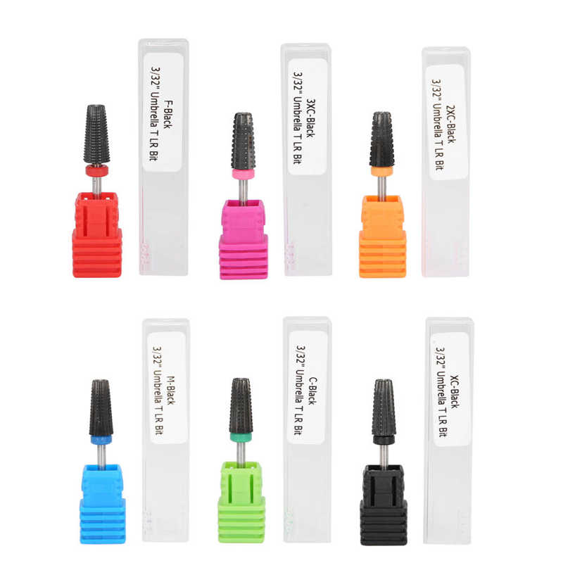 Nail Sanding Head Tungsten Steel Nail Polishing Grinding Head Dead Skin Removal Nail Drill Bits Set Nail Drill Bits