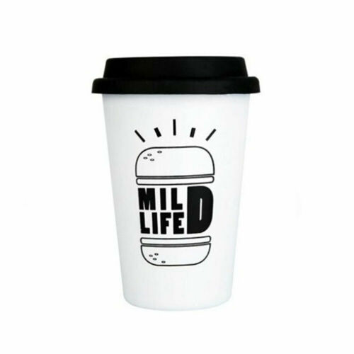 Miljøvenlige genanvendelige keramiske rejse krus silikone låg knogle kina kopper rejse krus te kaffe: Beige