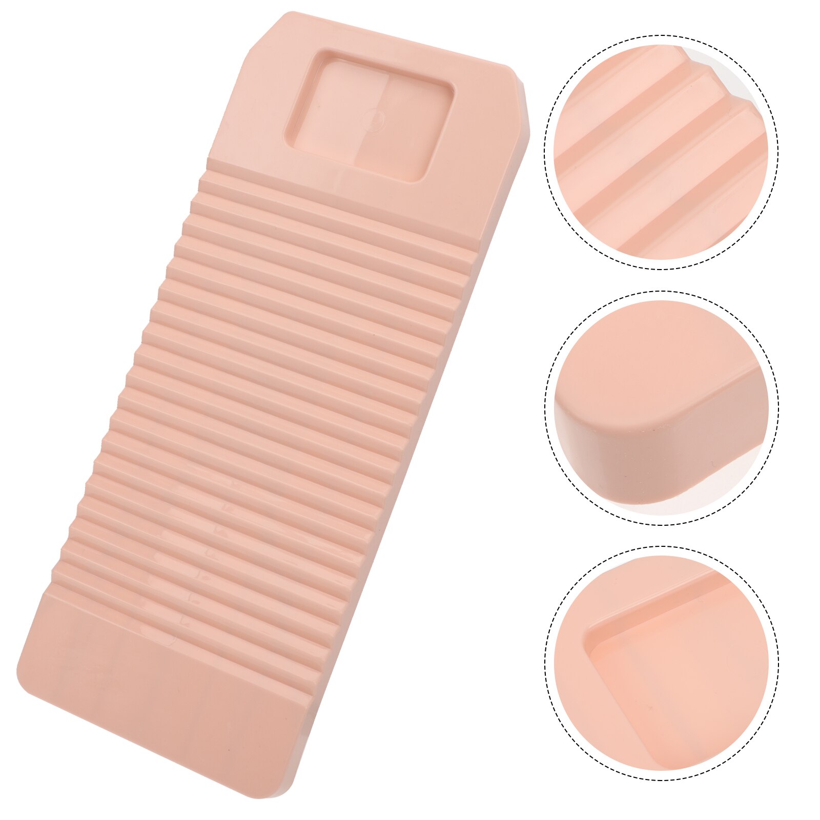 Anti-slip Washboard Washing Board Washing Scrubbing Board Household Washboard: Pink45.5x18cm