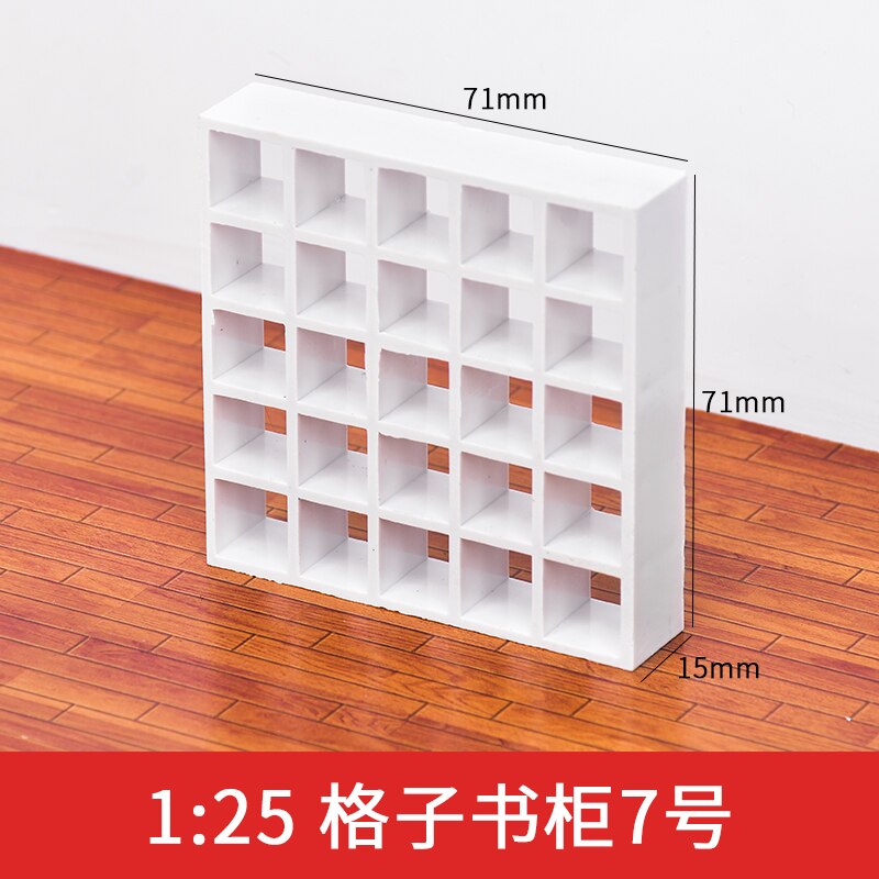 2 Stuks 1/25 1/30 1/50 Schaal Zand Tafel Diy Model Building Materiaal Moderne Boekenkast Kast Model: 5