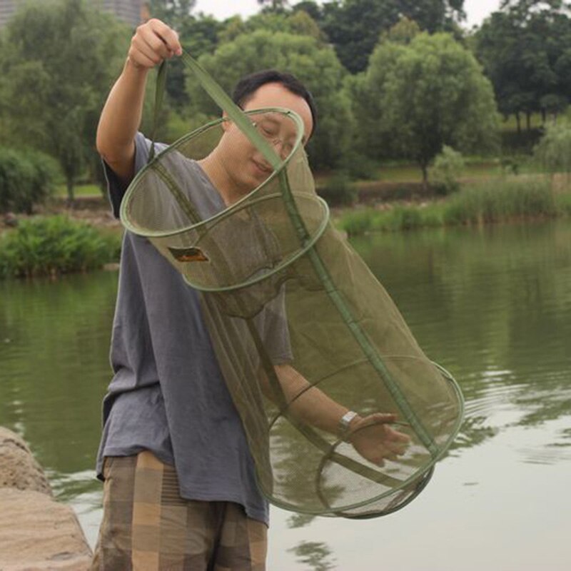 Outdoor Folding Round Fishing Nets 3 Layers Of Fish And Shrimp Nets Fishing Catching Shrimp Nets Outdoor Fishing Catching Access