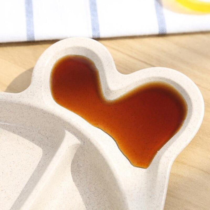 Hvede halm fisk formet tallerken og nedbrydelig babymad frugt snack retter tallerken service