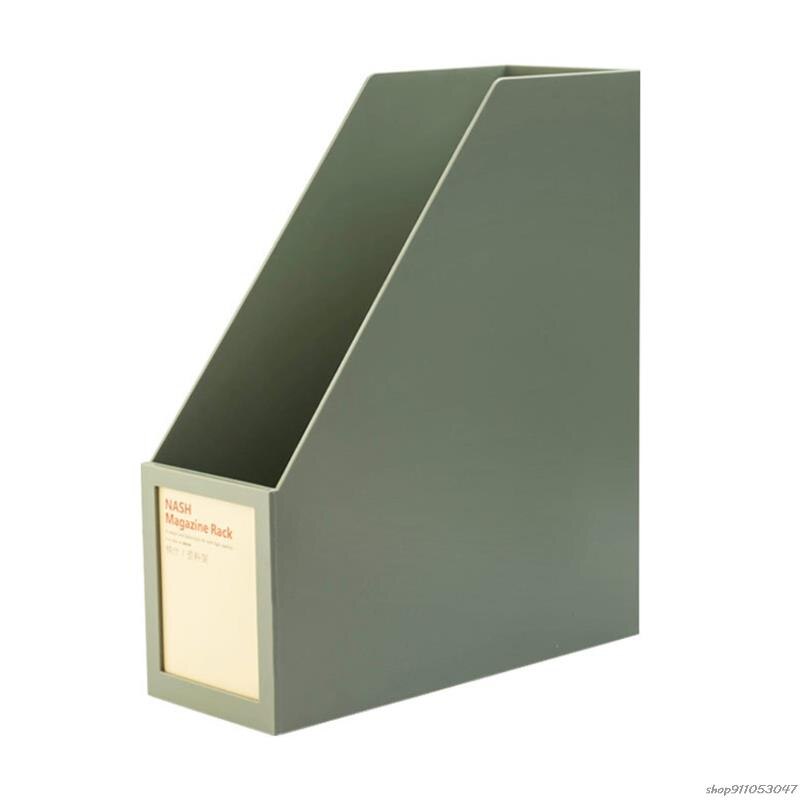 Multi-purpose File Document Magazine Book Organizer Holder Push-pull Style Desk Storage Holder for Office School Desk: pea green color