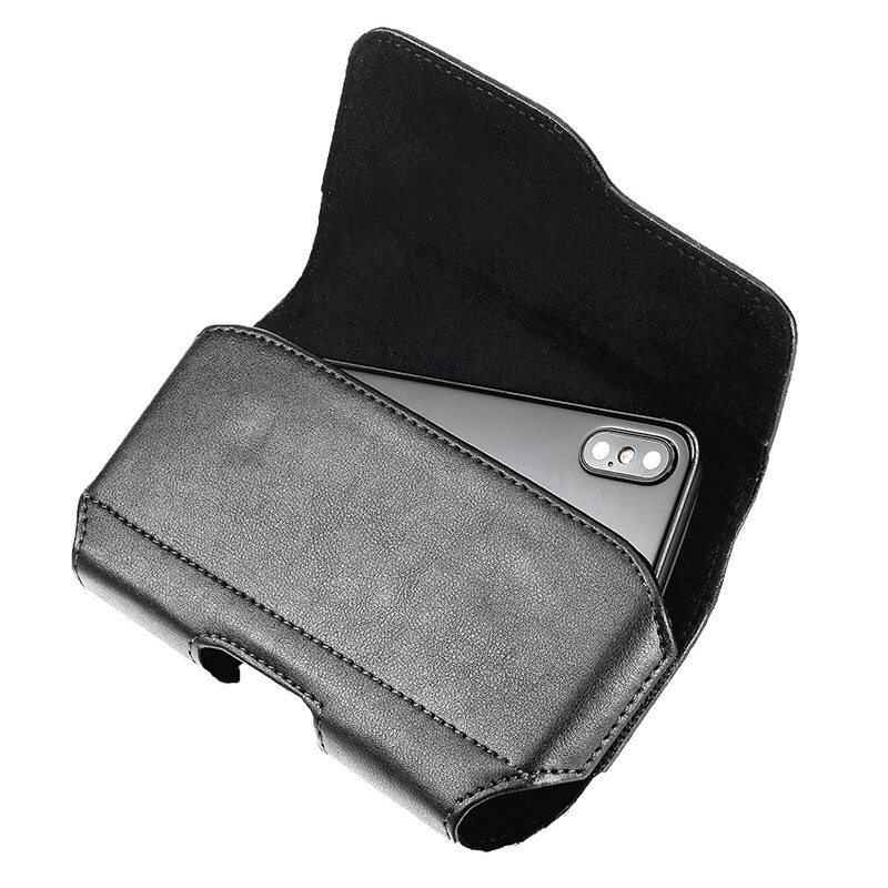 Universal bolsa do telefone para o iphone 8 samsung xiaomi huawei telefone móvel saco da cintura cinto clipe coldre capa de couro caso