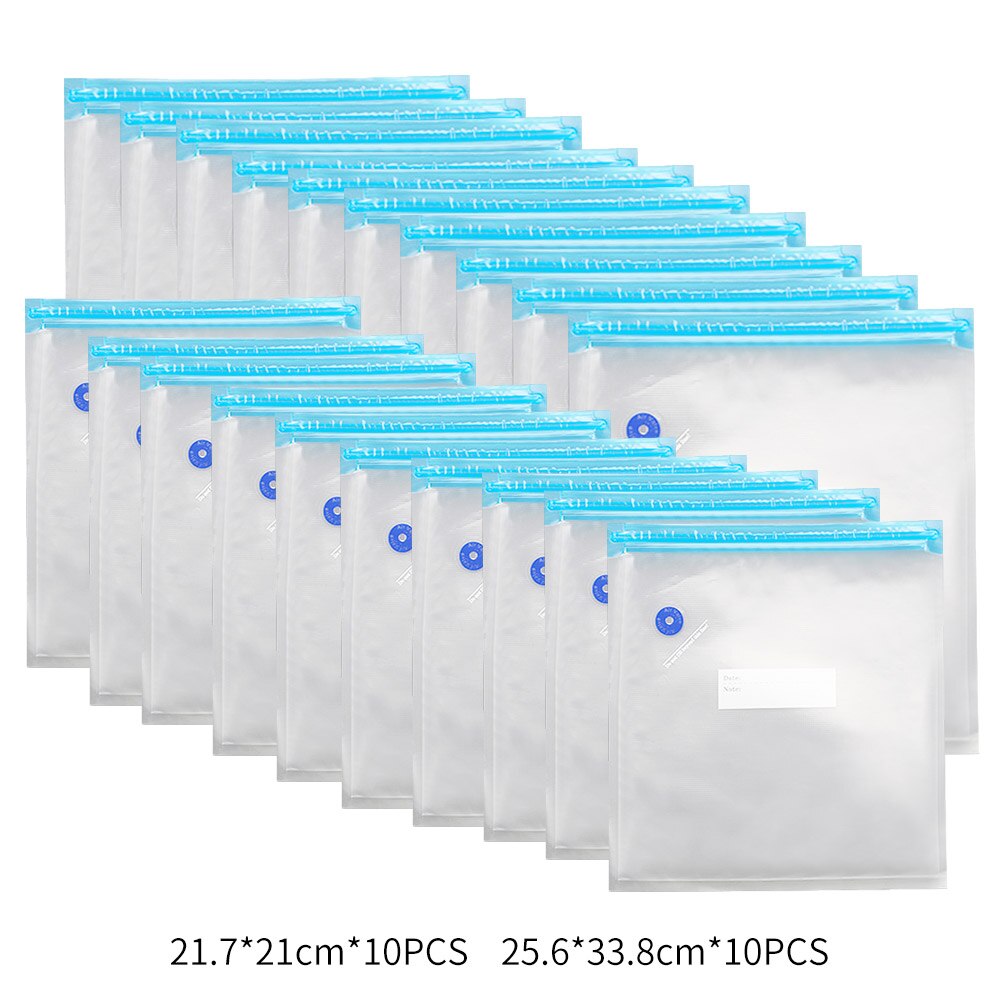 FUNHO – pompe à vide automatique USB pour aliments, Machine à emballer sous-vide, avec 5 sacs de recyclage, économiseur d'aliments: xdz-10pcs ddz-10pcs