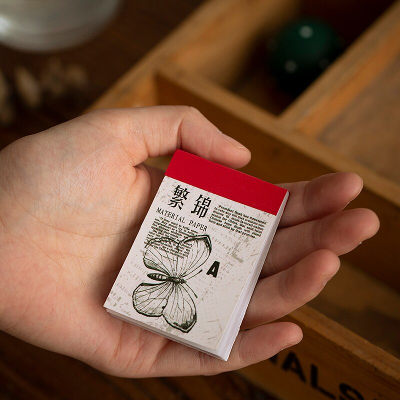 Vintage Flower illustrated Bullet Journal Transparent Paper Memo Pad Sticky Note Memo Notepad School Office Supply Stationery