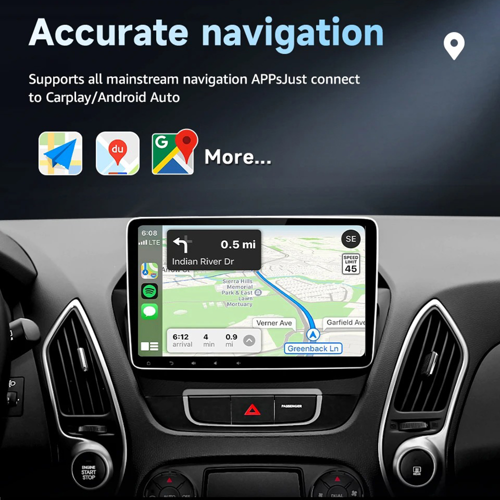 2 in 1 Wireless Carplay Adapter for Android iPhone Mini Box Double Head USB/Type-C Wired to Wireless Android Auto Adapter