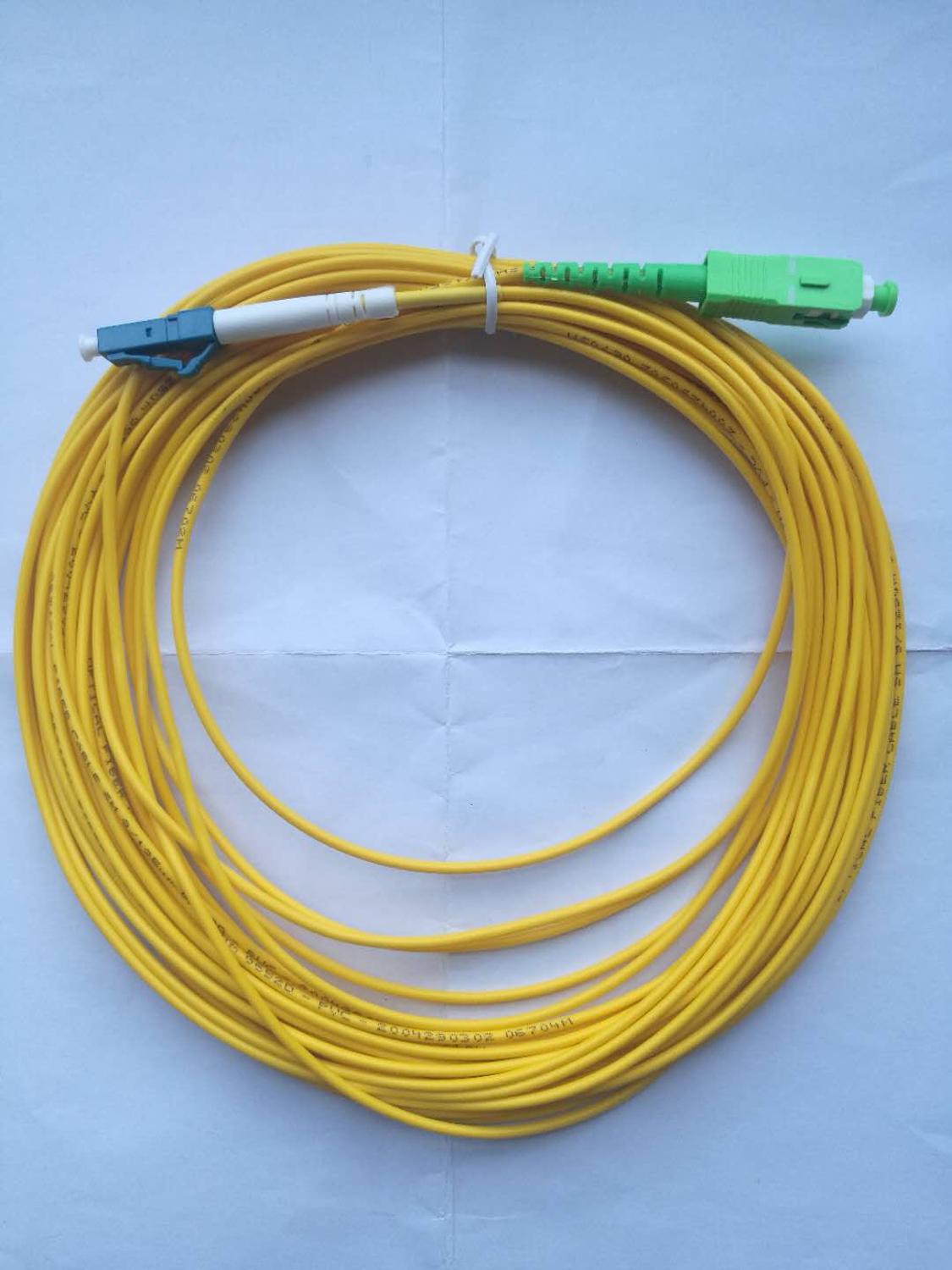 10Pcs Sc/APC-LC/Upc Single-Mode Fiber Optic Patch Cord 1M 2M 3M 5M 10M Sc Pigtail Jumper Ftth Fiber Patch Kabels Optische Jumper