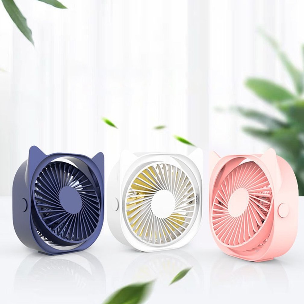 Office Desktop Draagbare Desktop Kleine Elektrische Ventilator Thuis Mute Usb Mini Ventilator Draagbare Mini Ventilator Handheld Fan