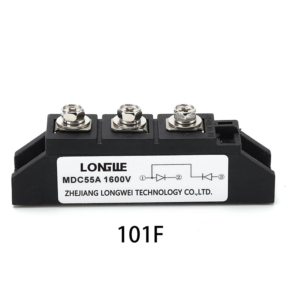 Longwe diode likeretter modul mdc 25a 55a 1600 vdc enfase effekt halvlederreléer for ac-dc motorkontroll