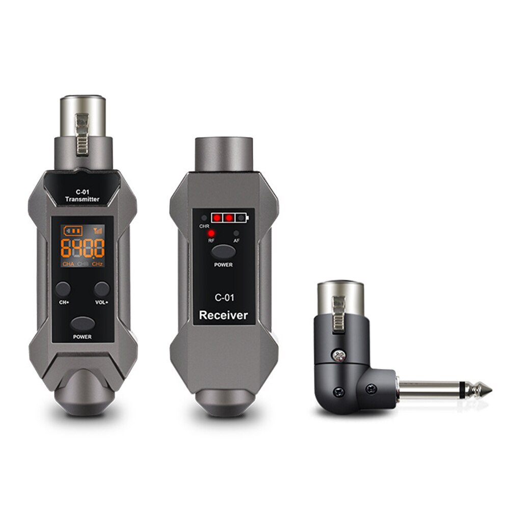 Wired to Wireless Converter Microphone Wireless Receiver Transmitter System 30m Pickup Distance With Conversion Head