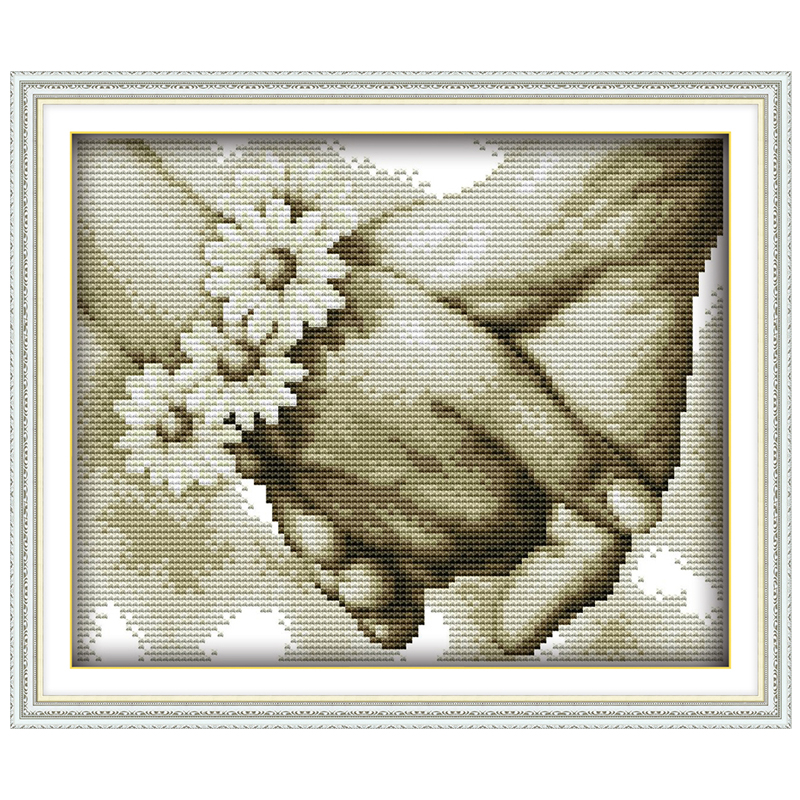 Angel Baby Girl Lover counted Cross Stitch 11CT 14CT Cross Stitch Set DIY Cross-stitch Kit Embroidery Needlework