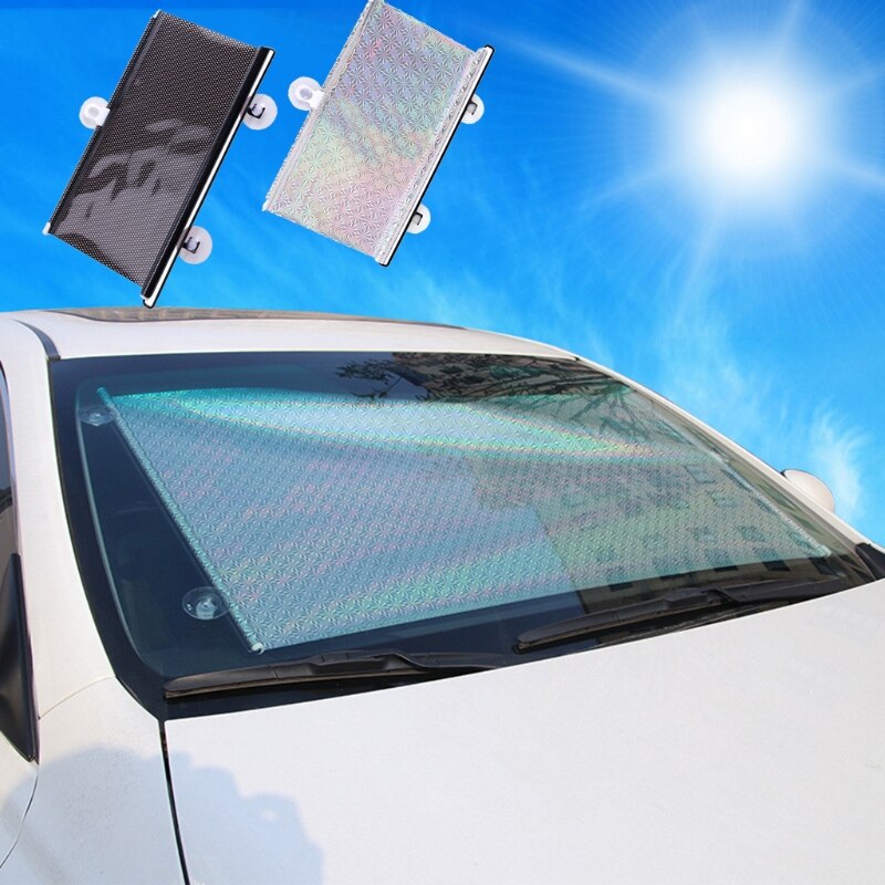 Auto Roller Zonneklep Intrekbare Anti-Uv Bescherming Zonnescherm Anti-Dazzle Geschikt Voor Voorstoel Bestuurder Of Passagier Veiligheid 28GC