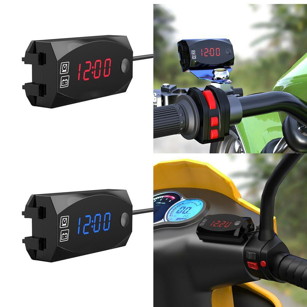 Pantalla Digital LED de 12V CC 6-30V, voltímetro a prueba de agua, para coche, barco y motocicleta, medidor de voltaje de voltios, Mini Panel de prueba