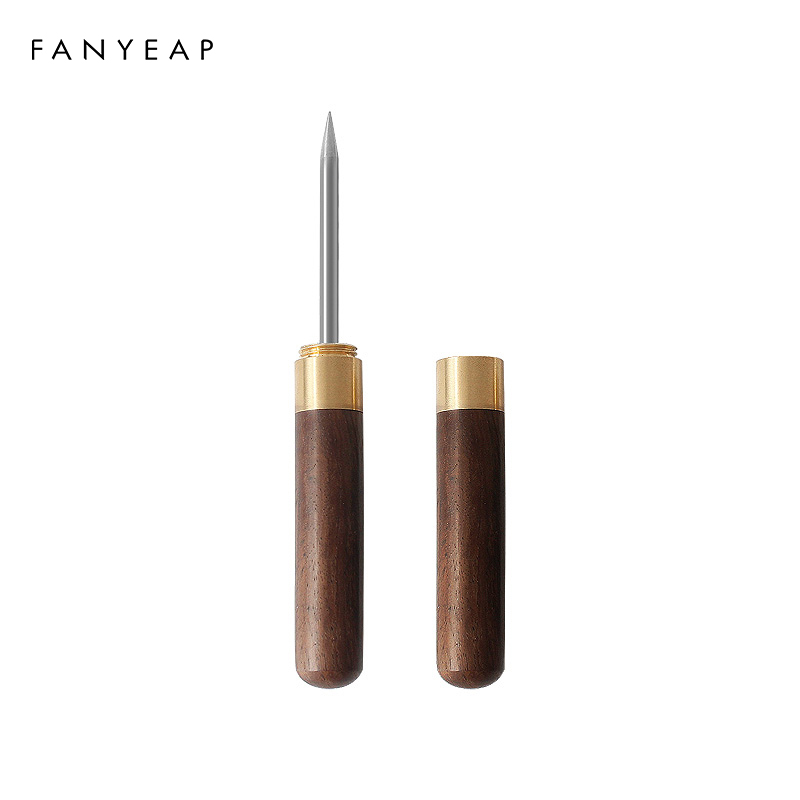 Tea Knife Needle Pick With Wood Handle Puer Tea Tools Cone Needle Breaking Prying Tea Brick Tool: C