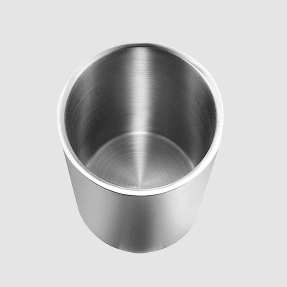 Stainless Steel Double-Walled Heat Insulated Ice Cube Bucket Round Container ice bucket
