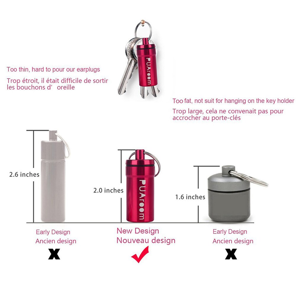 PUAroom Waterproof and Soundproof Ear plugs for Ear Noise Cancelling Swimming Bath Sleeping Reliable Fixation For Daily Use